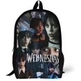 thumbnail image 1 of Pattern Wednesday Backpacks Basic Shoulder Daypack Bookbag Satchel Knapsack Rucksack, 1 of 3