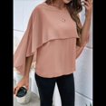 thumbnail image 4 of Sudadera Holgada de Verano con Mangas Abullonadas y Cuello Redondo de para Mujer, Informal y Elegante Melocotón L, 4 of 10