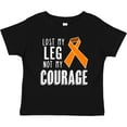 thumbnail image 3 of Inktastic Lost my Leg Not my Courage Limb Loss Awareness Orange Ribbon Boys or Girls Baby T-Shirt, 3 of 5