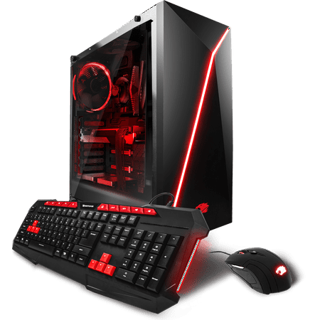 iBUYPOWER Red Hawk Gamer WA007A Gaming Desktop PC with AMD FX4300 Processor, 8GB 