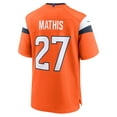 thumbnail image 3 of Men's Nike Damarri Mathis  Orange Denver Broncos Team Game Jersey, 3 of 6