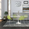 thumbnail image 6 of LeisureMod Dining Chair with Molded Polypropylene Seat and Chrome Legs Tree-Inspired Cutout Back Design Stackable for Modern Home, Kitchen, Cafes Asbury Collection, 6 of 15