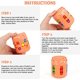 thumbnail image 2 of Juguete flotante de frijol mágico JM naranja giratorio creativo cubo antiestrés 5,6*6,8 CM, 2 of 5