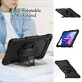 thumbnail image 3 of For Lenovo Tab TB-311XU/K10C TB-311FU Case 10.1 inch, 360 Rotating Shockproof Cover with Stand, Screen Protector, Shoulder Strap, Black, 3 of 7