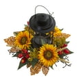 thumbnail image 3 of Nearly Natural Yellow Sunflower Berry Artificial Flower Arrangement Candelabrum, 3 of 3