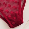 thumbnail image 4 of Everyday Bras for Women Women's Lace Camisole Shorts Set Sleepwear Large Men Underwear 5xl Lace Curtain Set 63 Lace Lingerie Shorts Set Lace Pajama Set for Women Fruit Pack Lace Bandeau Bra Red L, 4 of 7