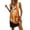 03-Orange, variant on Noric Women's Sleeveless V Neck Tank Dresses Print Casual Loose Fit with Pockets Summer Mini Dresses