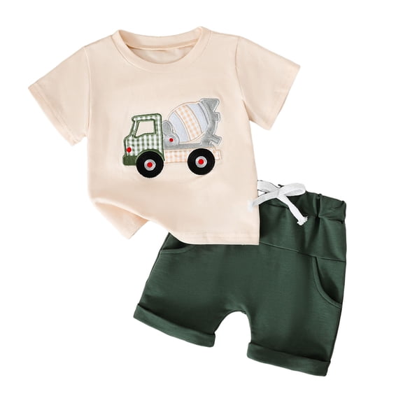 Soepste Baby Summer Clothes Boy 12 Month Boy Clothes Toddler Boy Clothes Summer Outfits Kids Short Sleeve T-Shirt And Shorts