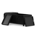 thumbnail image 4 of Simpli Home Avalon Faux Air Leather Rectangular Storage Ottoman in Black, 4 of 16