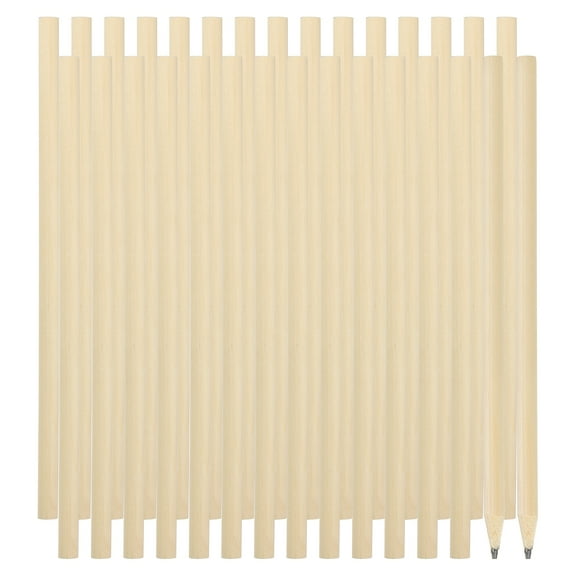 Uxcell Round Wooden Pencils Bulk, 30 Pack HB Graphite Pencils Double-Ended Design for Office Supplies, Engineering Marking Writing Art Drawing Supplies, Brown