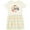 Natural with Stripes, variant on Baby Stay Wild Moon Child Crescent Moon with Flowers Girls Toddler Dress
