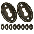thumbnail image 4 of 12Pcs Decorative Keyhole Insert Plates Oval Keyhole Covers for Vintage Dresser Drawers, 4 of 7