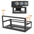 thumbnail image 4 of CIYISON Open Mining Rig Frame Stackable for Mining ETH Tool For 6 GPU 8 GPU Bitcoin Rack, 4 of 9
