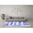 thumbnail image 3 of Ahgly Company Machine Washable Indoor Rectangle Abstract Blue Modern Area Rugs, 4' x 6', 3 of 4