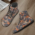 thumbnail image 4 of POLERO Unisex Mens Womens Blue Orange Camouflage Running Sneakers PU Leather Athletic Office Shoes Casual Hightop Walking Hiking Tennis Platform Shoes for Sports Outdoor Jogging Gym Fitness, 4 of 7