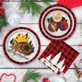 thumbnail image 2 of Homlouue 200 Pcs Christmas Paper Plates AFN1and Napkins, Red and White Disposable Set for 50 Guests, Christmas Tree Design, Party Table Decorations, 2 of 3