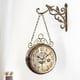 thumbnail image 5 of Vintage Reloj de pared de dos cara silencioso Gran Reloj de pared de dos cara Reloj de pared para, 5 of 8