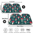 thumbnail image 3 of Picia Amanita Mushroom Curved Windshield Sunshade Accordion Folding Style Auto Shade for Car Truck SUV Van Blocks UV Ray Sun Visor Protector -, 3 of 7