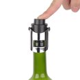 thumbnail image 6 of Slatcetga Stainless Steel Champagne Stopper Bottle Plug Sealer Push-type Inflatable Wine Plug (Black), 6 of 8