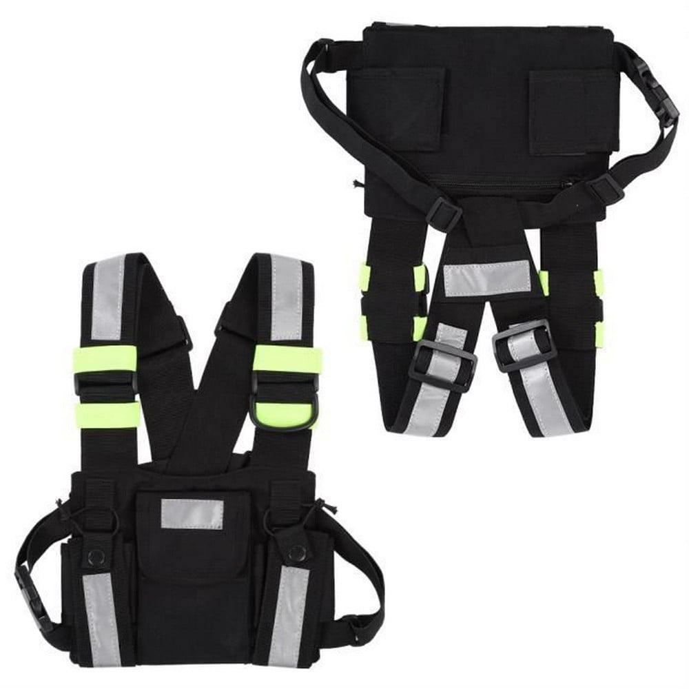 Front Chest Harness Pack Reflective Tyt Radio Tactical Harness Yellow ...