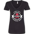 thumbnail image 3 of Inktastic Sickle Cell Awareness Month September with Red Ribbon Women's V-Neck T-Shirt, 3 of 5