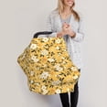 thumbnail image 3 of Fotbe Daisies Flowers Pattern Car Seat Covers for Babies, Nursing Breastfeeding Cover Infant Carseat Canopy, Soft Stretchy Carrier Cover, 3 of 9