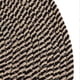 thumbnail image 2 of Tapis rond en jute réversible, style nordique rétro, tendance, pour chambre à coucher, couloir, couleur rétro, 80 cm, 2 of 3