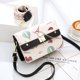 thumbnail image 1 of Bolso pequeño popular de primavera para niña, con diseño de grafiti de dibujos animados, pequeño bolso cuadrado, bolso cruzado debajo del brazo, 1 of 6