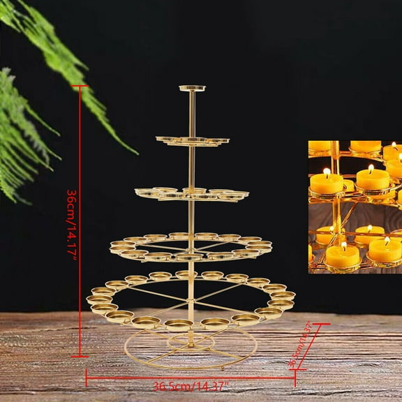 49 Candle Holder Buddha Ghee Lamp Holder Light Temple Home Decor Ornaments Alloy