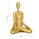 thumbnail image 5 of Estatuilla De Estatua De Yoga De 2 Piezas, Decoración Para El Hogar Y La Oficina, Adorno De Librería Moderno Baoblaze Figura de postura de yoga, 5 of 8