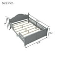thumbnail image 6 of Mirightone Wood Platform Bed with Headboard and Footboard,&nbsp;Wood Twin Size Bed Frame with Detachable Rails, Gray, 6 of 7