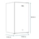 thumbnail image 4 of Refrigerador Mabe 4 Pies Frigobar  RMF0411PYMX1 Silver, 4 of 4