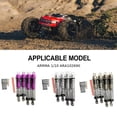 thumbnail image 3 of ZLight RCGOFOLLOW Rear Shock Absorber RC Car Part Threaded Rc Rear Shock Absorber For 1/10 ARRMA ARA102690 Monster Trucks Titanium, 3 of 6