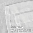 thumbnail image 4 of PrimeBeau Window Treatments Linen Curtain Panels Open Weave White - Natural Linen Blended Sheer Curtains with Nickel Grommet for Living Room, Privacy Assured (52 by 96 Inch, Set of 2), 4 of 4