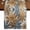 Light Beige Gray Green Tan, variant on Navy Blue Brown 60 Inch Table Runner, Retro Tropical Palm Leaves Botanical Farmhouse Dresser Scarf Cotton & Linen Tablerunner for Dining/Kitchen Island/Holiday Party Décor 13" x 60"