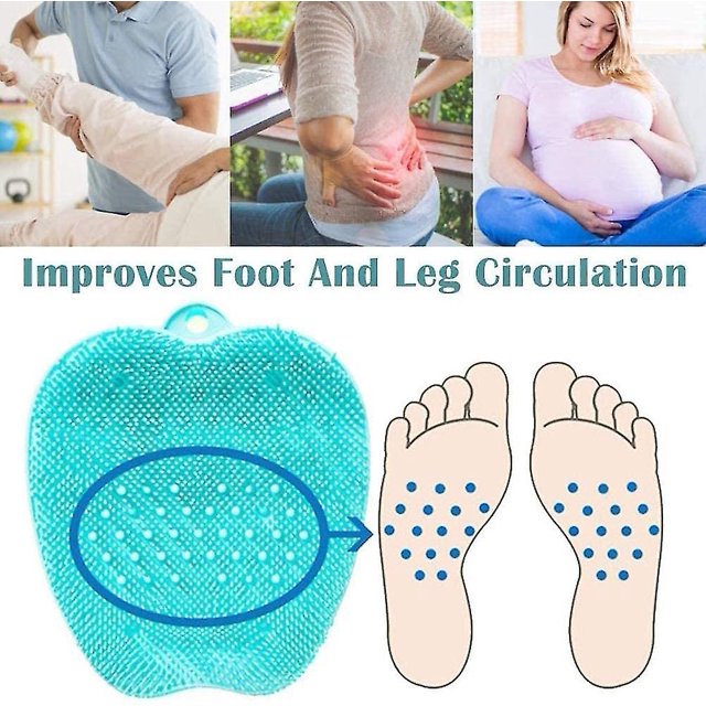 Cepillo de silicona para pies, masajeador, cepillo para pies de ducha, limpieza profunda, exfoliante, Spa, aumenta la circulación ZefeiWu 8390611501860