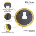 20” Round Gold Bathroom Mirror | Large Wall Mounted Decorative Vanity ...