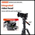 thumbnail image 3 of Fotopro MH-4L Video Head with QR Plate, Vertical Shot for Shorts and Tiktok, Compact Fluid Tripod Head for DSLR Cameras Camcorders, Aluminum, 3 of 6