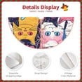 thumbnail image 3 of Sikiie Colorful Cats Pattern Art Christmas Tree Skirt, Christmas Tree Decorations, Christmas Decor, Tree Mat Decoration(30-48IN)-48", 3 of 6