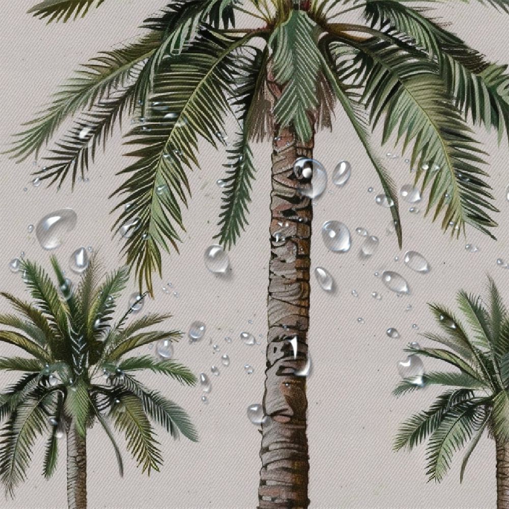 Fenyluxe Palm Trees Shower Curtains for Bathroom Home Decor 100% Polyester Fiber Washable Bathroom Shower Curtain Set with Hooks 60"x72