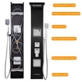 thumbnail image 6 of WAASOSCON Shower Panels for Bathroom Stainless Steel Shower Column Shower Panel System Tower Rainfall and Mist Head Rain Massage Shower Fixtures for Bathroom comfy, 6 of 10