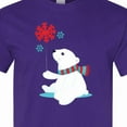 thumbnail image 4 of Inktastic Polar Bear, Bear with Scarf, Cute Bear, Snowflakes T-Shirt, 4 of 5