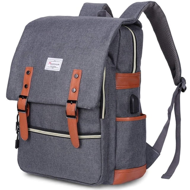 Mochila Genérico Modoker Laptop 15 Ligera Puerto De Carga Usb -gris
