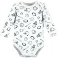 thumbnail image 4 of Hudson Baby Cotton Long-Sleeve Bodysuits, 3- Pack, Newborn- 24 Months, 4 of 5