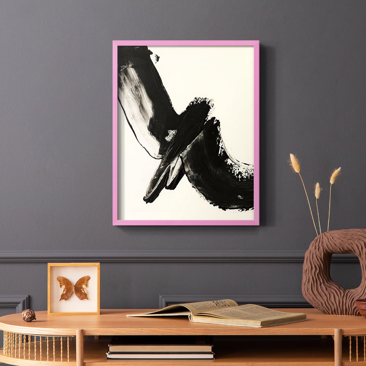 Black Expression I in Paper Solid Wood 8 x 10 Framed Print