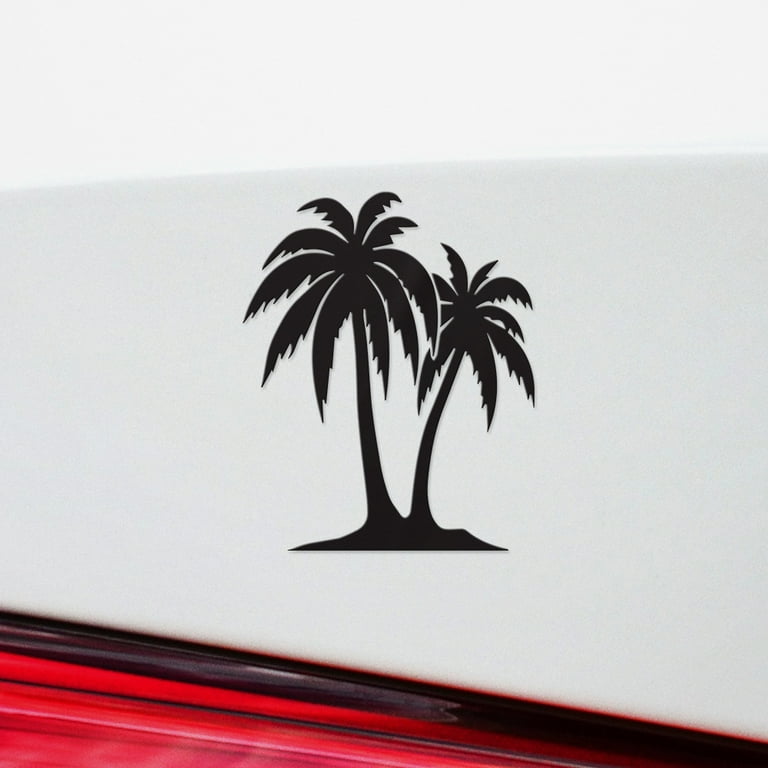 Transparent Decal Stickers Of Palm Trees 3 (Black) Premium Waterproof Vinyl Decal  Stickers For Laptop Phone Accessory Helmet Car Window Mug Tuber Cup Door  Wall Decoration ANDVER1022912BL 
