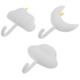 thumbnail image 1 of No-Drill Wall Hooks Easy Removal Reusable Dorm Room Accessories 7.50X6.00X2.50cm 3Pcs, 1 of 5