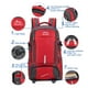 thumbnail image 5 of Mochila de Camping y Senderismo, Mochila de Viaje, Mochila para Actividades Al Aire Libre, Ideal para Excursiones de Montañismo y Camping., 5 of 7