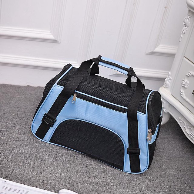 Bluelander Transportín Para Perros Y Gatos, Razas Pequeñas, Plegable Con Cremallera, Cómodo Y Resistente, I Mochila Transportín Para Perros, Gatos Y Cachorros, Base Amplia Acolchada
