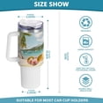 thumbnail image 3 of SKYSONIC Insulated Tumblers with Lids and Straws Handles 40oz Water Bottle Dog Summer 1 Travel Mug Reusable Stainless Steel Thermos Vacuum, 3 of 7